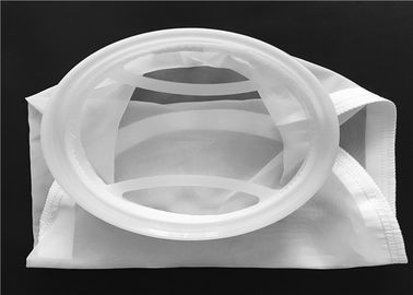 China Color blanco modificado para requisitos particulares de los bolsos de filtro de malla de nylon del micrón de la forma para la máquina de la prensa de la resina proveedor