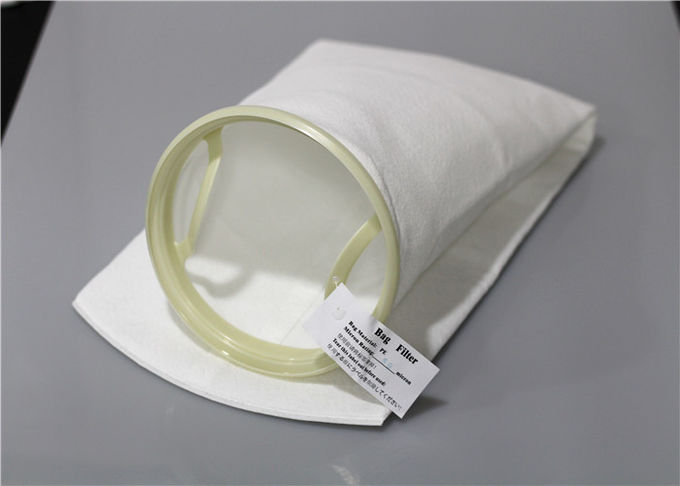 Resistente de alta presión grande de los bolsos de filtro de malla del flujo de 25 micrones 1.8m m para los solventes pre de filtración