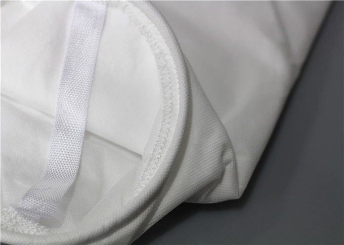 100 ajuste blanco de nylon del calor del poste del color del bolso de filtro de la tela de la categoría alimenticia de 300 micrones