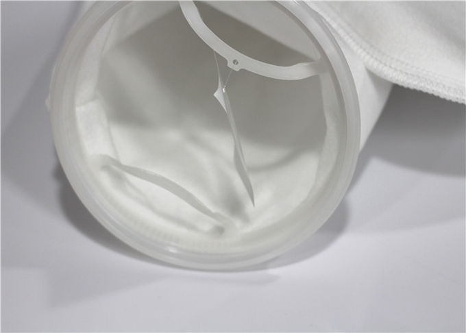 El aceite bolso de filtro de 200 micrones, filtro industrial pega color blanco material del poliéster