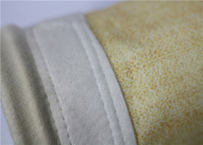 Bolso de filtro termoplástico del polvo de la materia textil, costura exquisita del bolso de filtro de PTFE sin blanquear