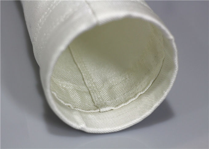 Prueba 0.3-0.5m m del choque de la absorción sana del bolso de filtro de la fibra de vidrio del tratamiento de PTFE densamente